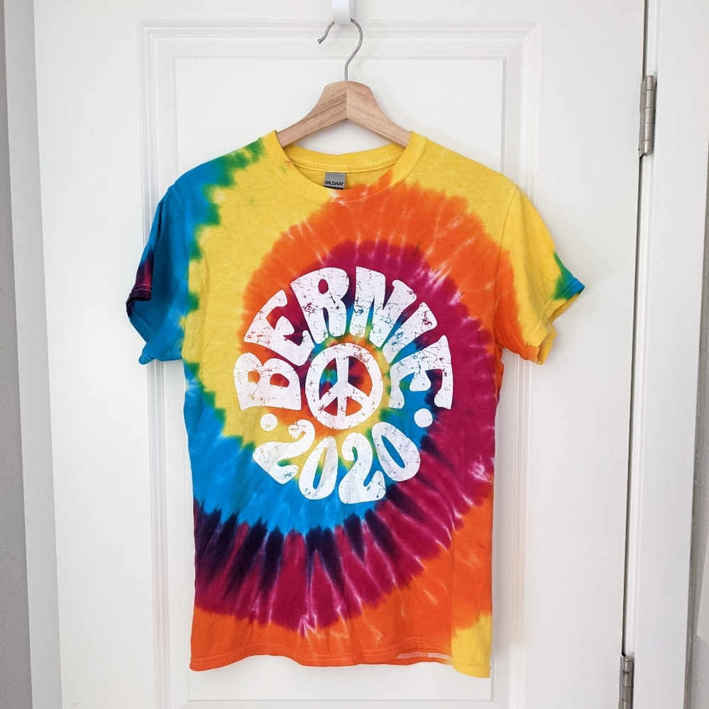 Bernie Sanders Peace 2020 Rainbow Tie-Dye Shirt